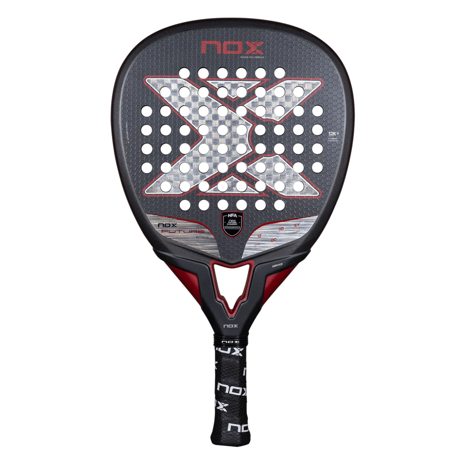 Ракетка для падел-тенниса NOX Future Attack 12K Alum Ракетка для падел-тенниса NOX Future Attack 12K Alum