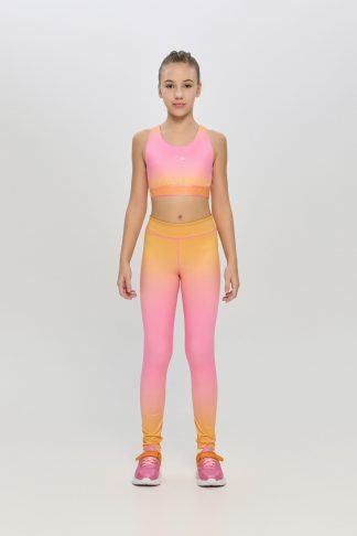 Леггинсы для девочек CHOUPETTE розовый-оранжевый градиент