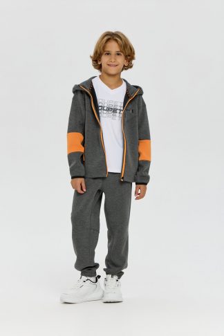 Спортивный костюм для мальчиков CHOUPETTE (бомбер, брюки) серый