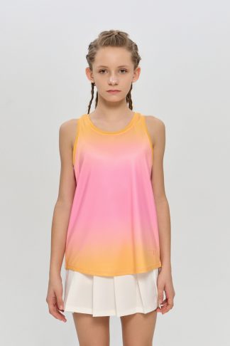 Майка для девочек CHOUPETTE розовый-оранжевый градиент
