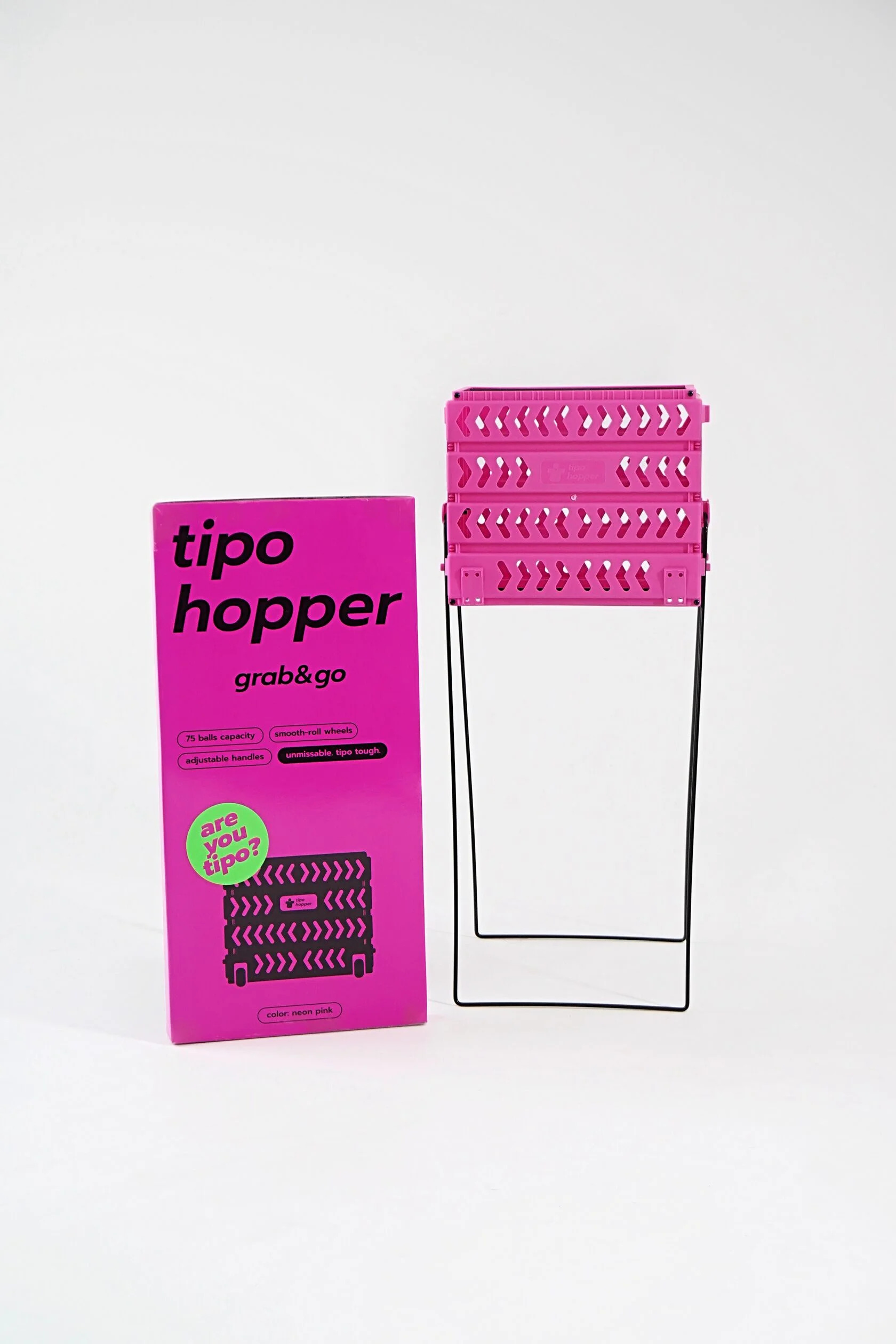Корзина для теннисных мячей tipo Tennis Hopper - Neon Pink (75) Корзина для теннисных мячей tipo Tennis Hopper - Neon Pink (75)