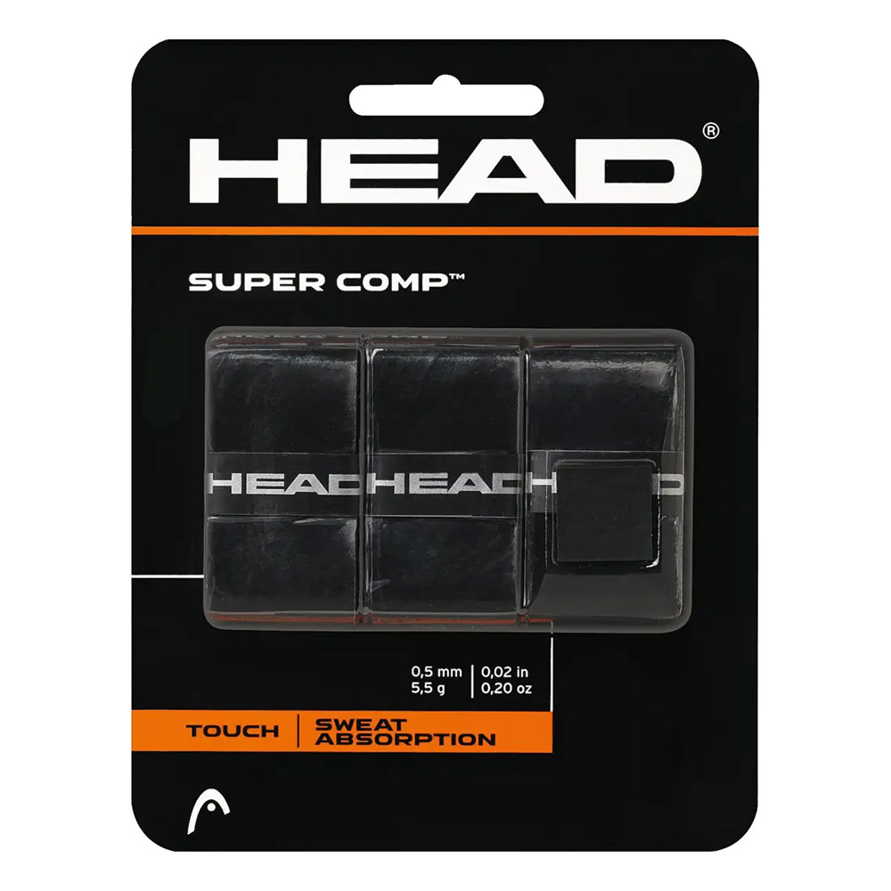 HEAD Super Comp Намотка (3 шт.) чёрный HEAD Super Comp Намотка (3 шт.) чёрный