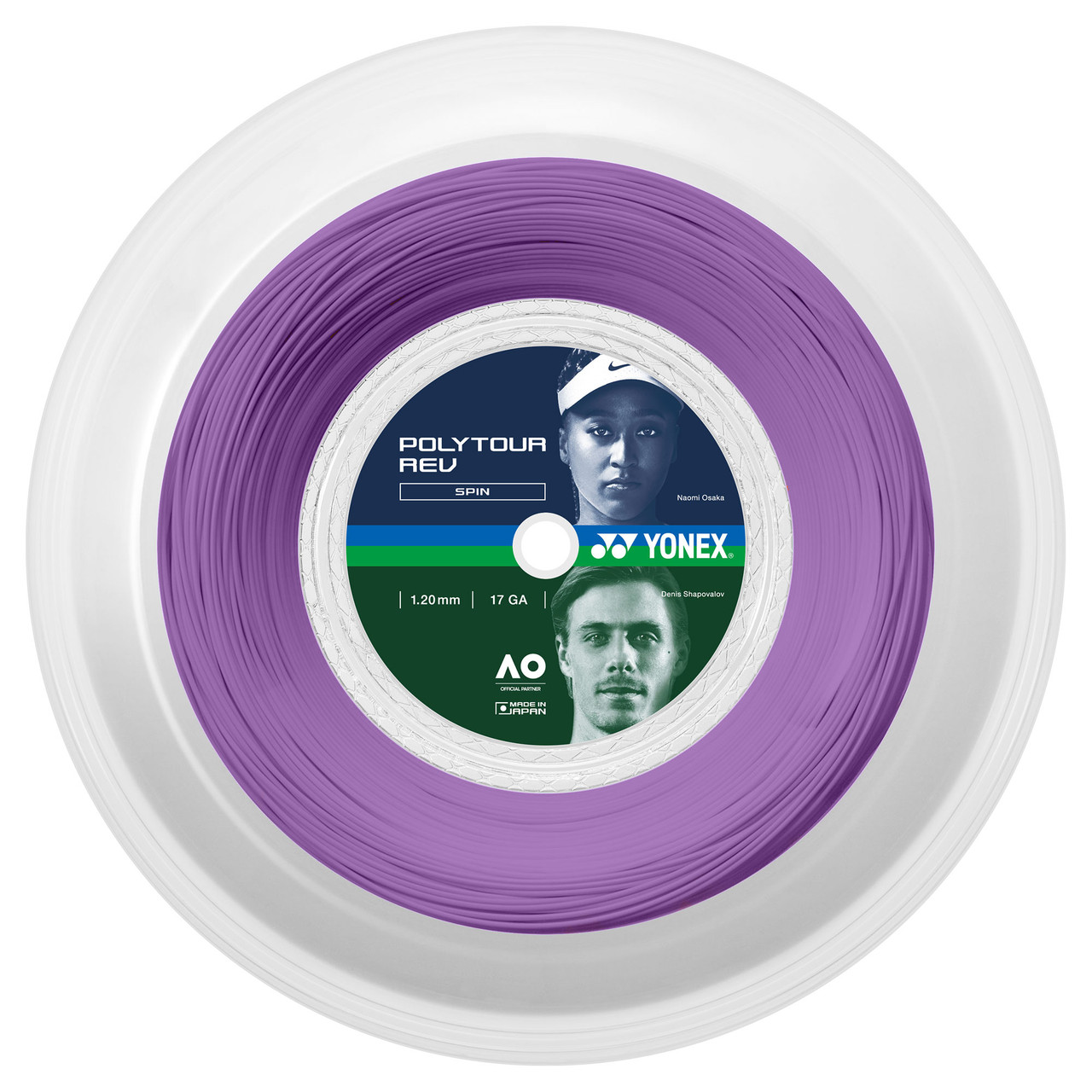 YONEX POLYTOUR REV Violet (200 m) Бобина, Струна теннисная YONEX POLYTOUR REV Violet (200 m) Бобина, Струна теннисная
