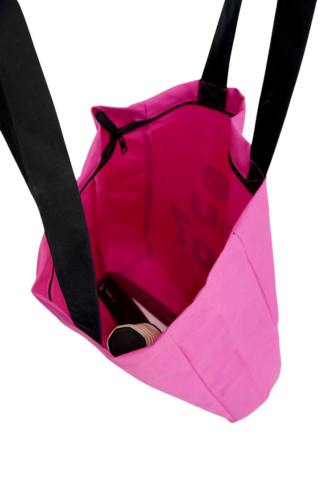 Cумка tipo shopper с молнией 34х43 розовый/зеленый Cумка tipo shopper с молнией 34х43 розовый/зеленый